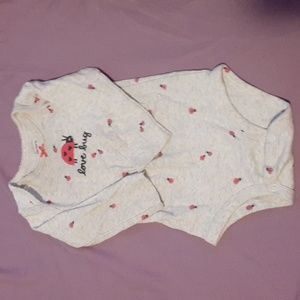 🔴Buy 1 Get 1 FREE Carters Lady Bug "Love Bug"🐞 Onesis